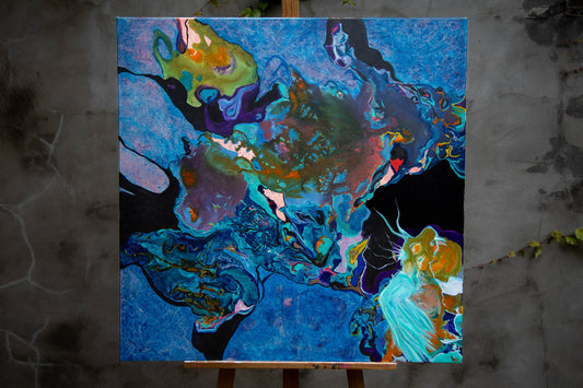 Cosmos Bleu (79.5x79.5cm)